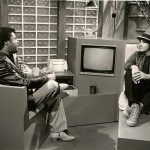 JJ Jackson with Steve Perry of Journey. Photo courtesy of Jeff Bass, Chyron/Graphics Operator for MTV, 1984-1991.