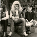 Martha Quinn with Twisted Sister. Mark Mendoza, Dee Snyder and Martha Quinn. Photo courtesy of Jeff Bass, Chyron/Graphics Operator for MTV, 1984-1991.