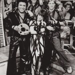 Early promo photo for MTV. JJ Jackson, Mark Goodman, Martha Quinn, Nina Blackwood, and Alan Hunter. Photo courtesy of Alan Hunter, VJ.